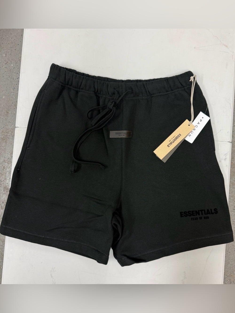 Fear of God Essentials Men’s Black Drawstring Athletic Shorts
